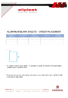  Aluminium blank sheets - order AliplastАЛУМИНИЕВИ ПРАЗНИ ЛИСТОВЕ – ПОРЪЧКА ALIPLAST