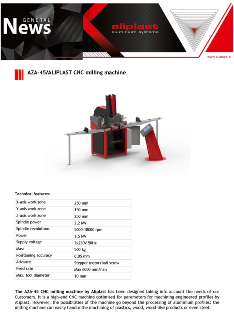 AZA-45 / ALIPLAST CNC ФРЕЗА