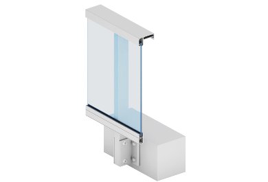 balustrada RAILING z wypełnieniem szklanym